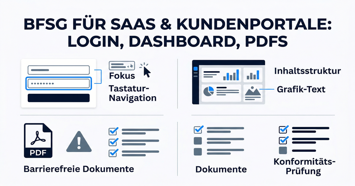 Illustration eines Login-Screens mit Checkliste