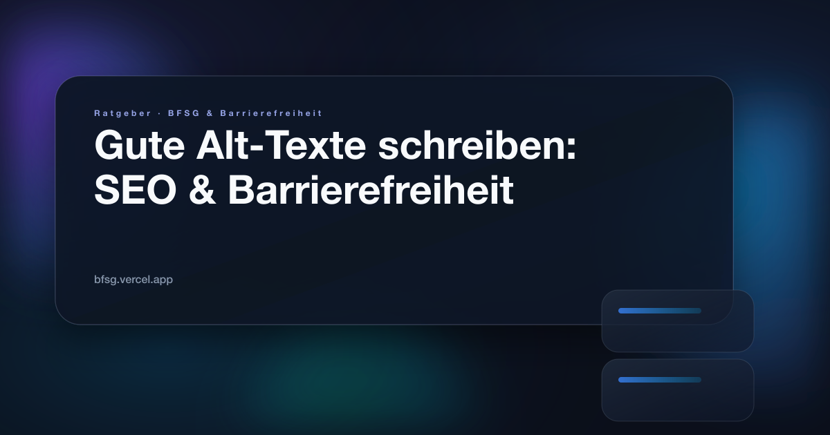 Illustration zum Ratgeber: Gute Alt-Texte schreiben: SEO & Barrierefreiheit